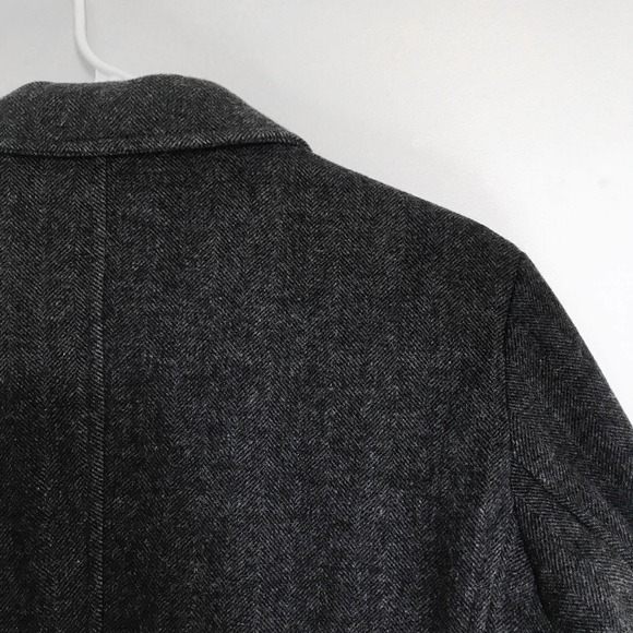 Tommy Hilfiger Wool Blend Single Breasted Peacoat Winter Coat Small MSRP $489 - Picture 4 of 6